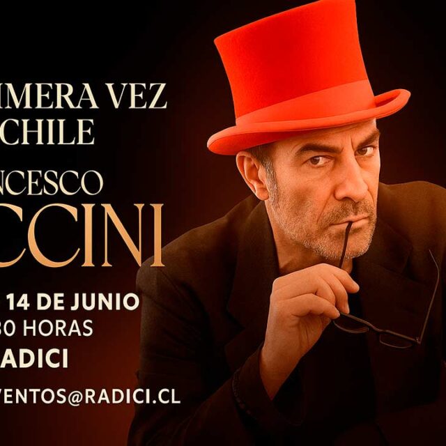 Francesco Baccini llega por primera vez a Chile con un show inédito en Radici