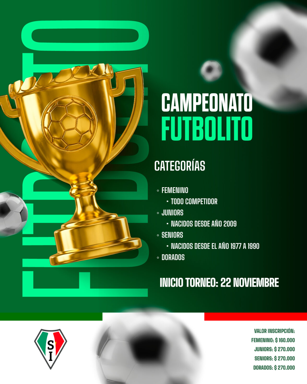 ¡Vuelve la pasión del Futbolito al Stadio Italiano!