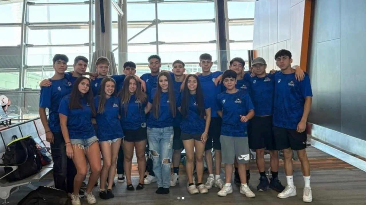 Delegación juvenil de Nuoto representa al Stadio Italiano en Brasil