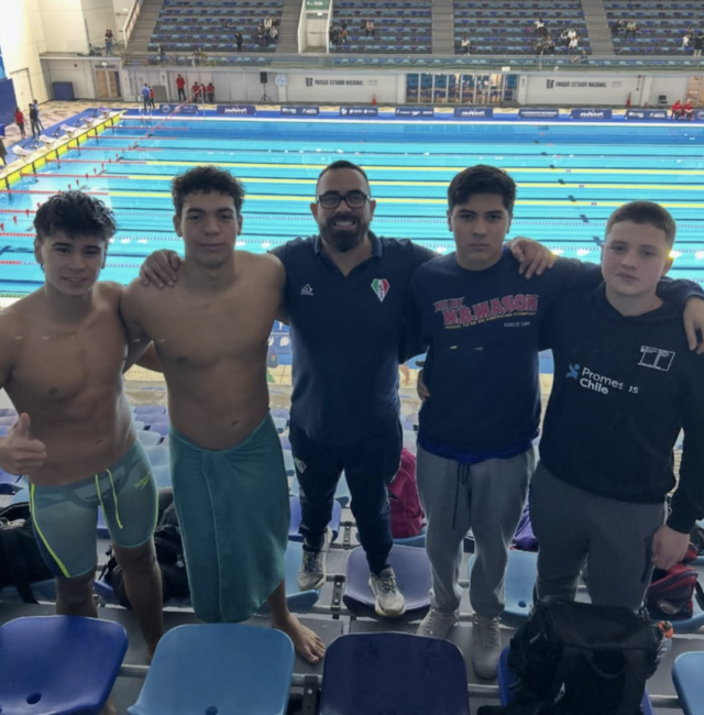Nico Flores, Diego Alcantara, Cristobal Flores (DT), Carlos Muñoz y Juan Villanueva