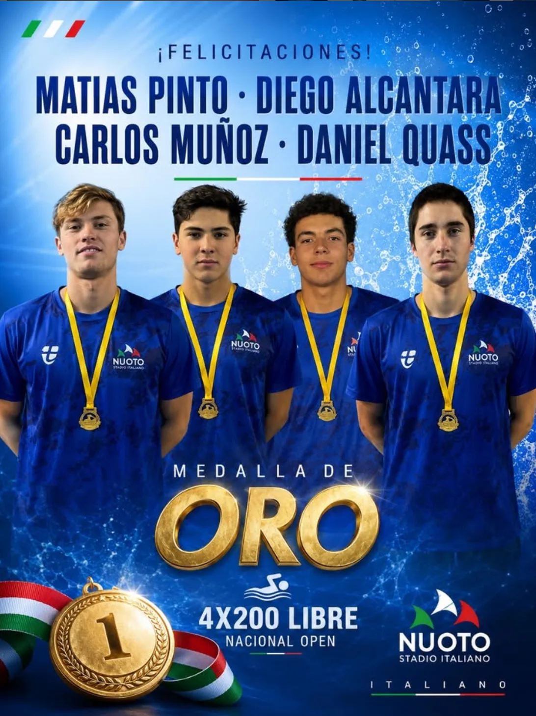 Stadio Italiano cerró con 12 medallas su paso por el Nacional Open de Apertura